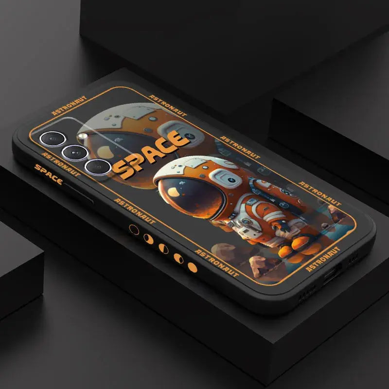 Funda de astronauta espacial para Samsung, A54, A34, A24, A14, A04, A04S, A04E, A73, A53, A33, A23, A13, A03, A72, A52, A52S, A32, A22, A12, A71, A51, 4G, 5G - La zona Apple