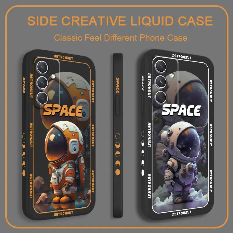 Funda de astronauta espacial para Samsung, A54, A34, A24, A14, A04, A04S, A04E, A73, A53, A33, A23, A13, A03, A72, A52, A52S, A32, A22, A12, A71, A51, 4G, 5G - La zona Apple