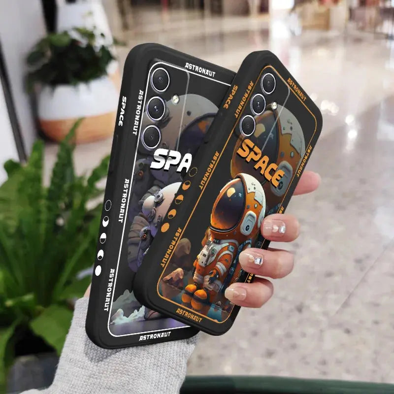 Funda de astronauta espacial para Samsung, A54, A34, A24, A14, A04, A04S, A04E, A73, A53, A33, A23, A13, A03, A72, A52, A52S, A32, A22, A12, A71, A51, 4G, 5G - La zona Apple