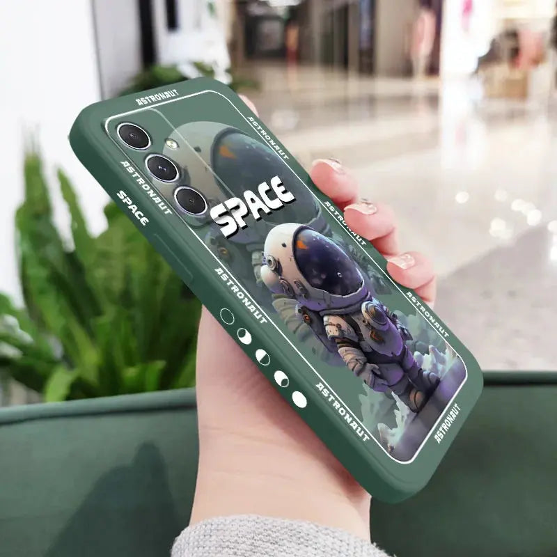 Funda de astronauta espacial para Samsung, A54, A34, A24, A14, A04, A04S, A04E, A73, A53, A33, A23, A13, A03, A72, A52, A52S, A32, A22, A12, A71, A51, 4G, 5G - La zona Apple