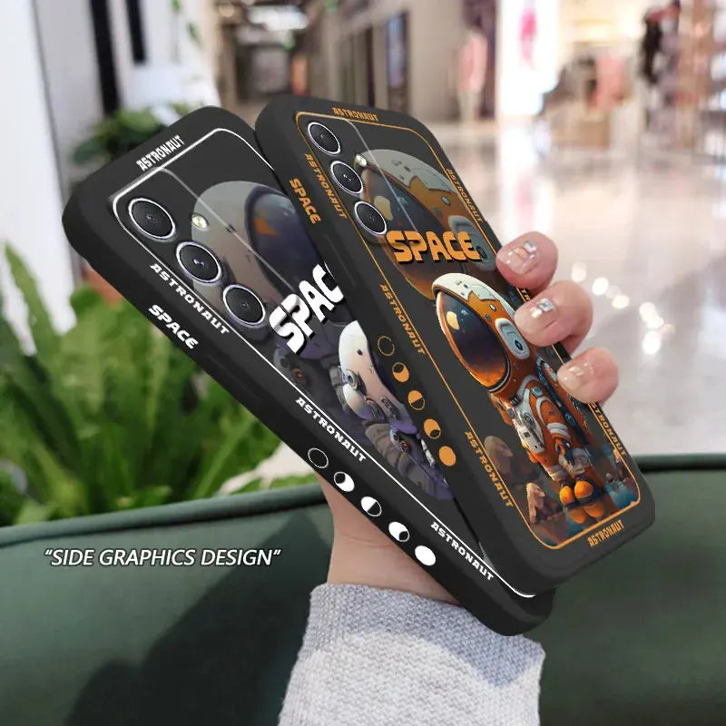 Funda de astronauta espacial para Samsung, A54, A34, A24, A14, A04, A04S, A04E, A73, A53, A33, A23, A13, A03, A72, A52, A52S, A32, A22, A12, A71, A51, 4G, 5G - La zona Apple