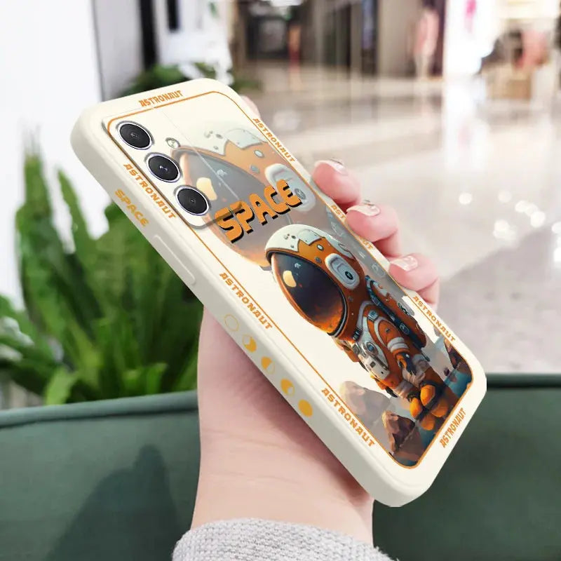 Funda de astronauta espacial para Samsung, A54, A34, A24, A14, A04, A04S, A04E, A73, A53, A33, A23, A13, A03, A72, A52, A52S, A32, A22, A12, A71, A51, 4G, 5G - La zona Apple