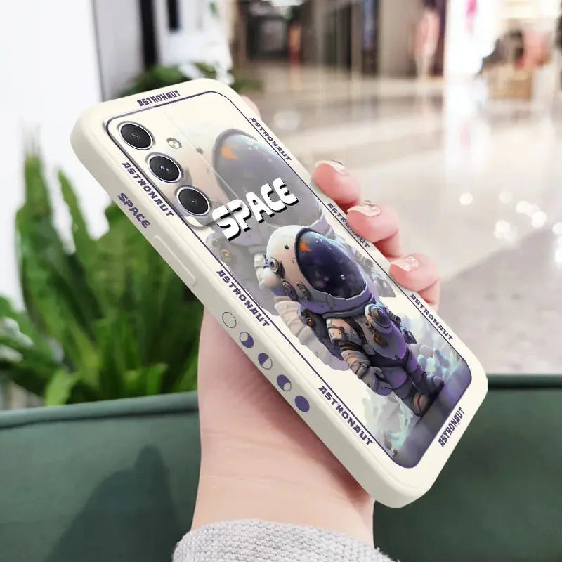 Funda de astronauta espacial para Samsung, A54, A34, A24, A14, A04, A04S, A04E, A73, A53, A33, A23, A13, A03, A72, A52, A52S, A32, A22, A12, A71, A51, 4G, 5G - La zona Apple