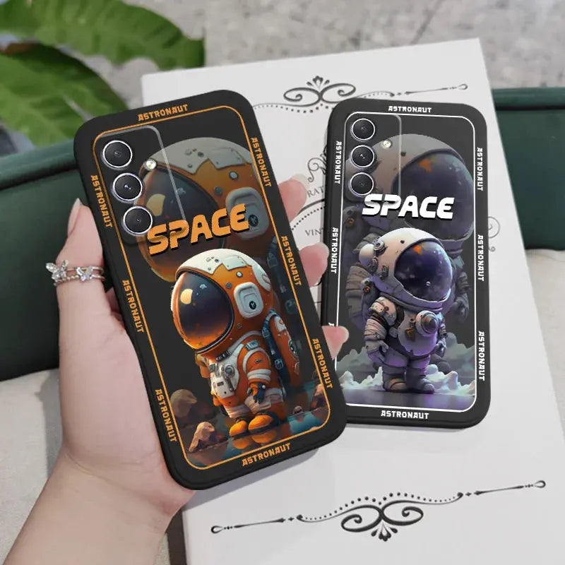 Funda de astronauta espacial para Samsung, A54, A34, A24, A14, A04, A04S, A04E, A73, A53, A33, A23, A13, A03, A72, A52, A52S, A32, A22, A12, A71, A51, 4G, 5G - La zona Apple