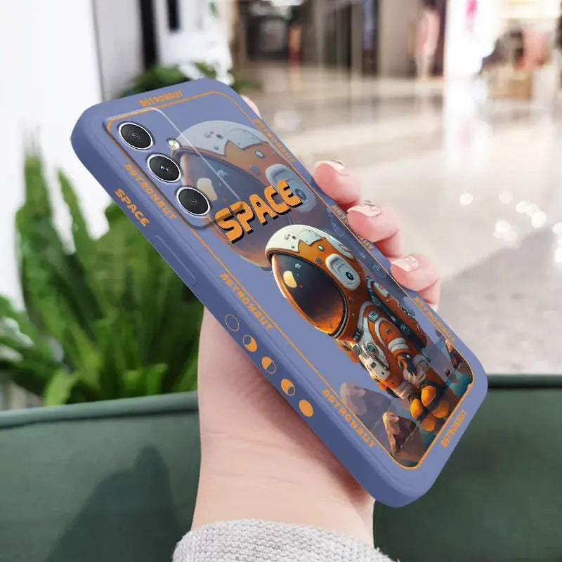 Funda de astronauta espacial para Samsung, A54, A34, A24, A14, A04, A04S, A04E, A73, A53, A33, A23, A13, A03, A72, A52, A52S, A32, A22, A12, A71, A51, 4G, 5G - La zona Apple