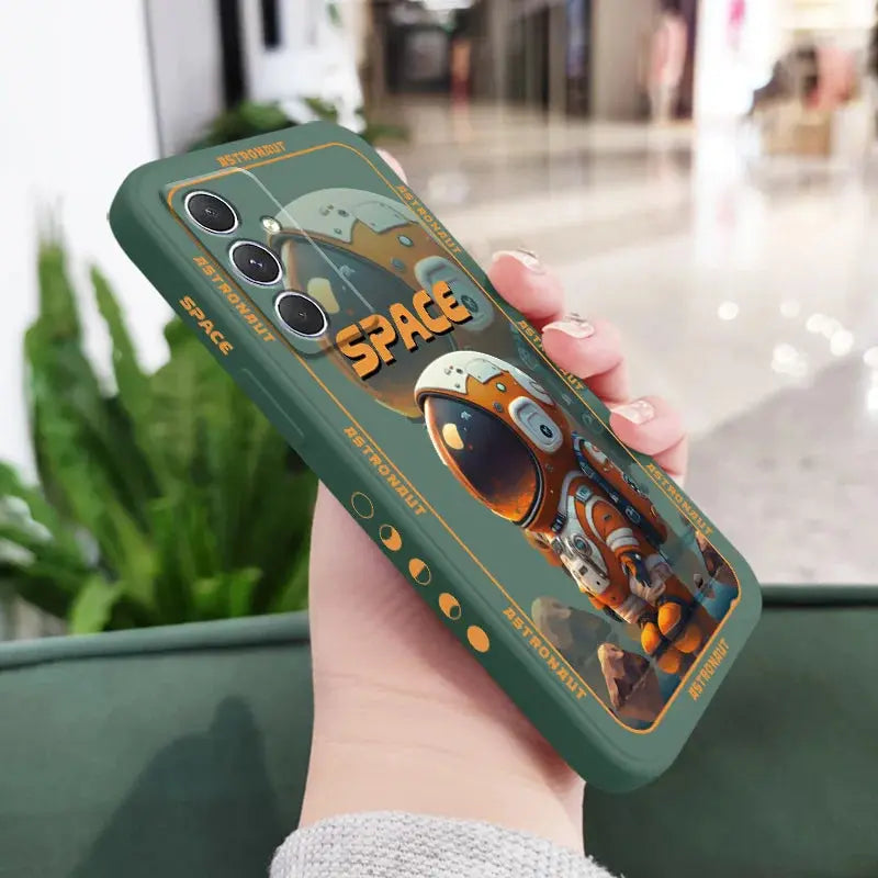 Funda de astronauta espacial para Samsung, A54, A34, A24, A14, A04, A04S, A04E, A73, A53, A33, A23, A13, A03, A72, A52, A52S, A32, A22, A12, A71, A51, 4G, 5G - La zona Apple