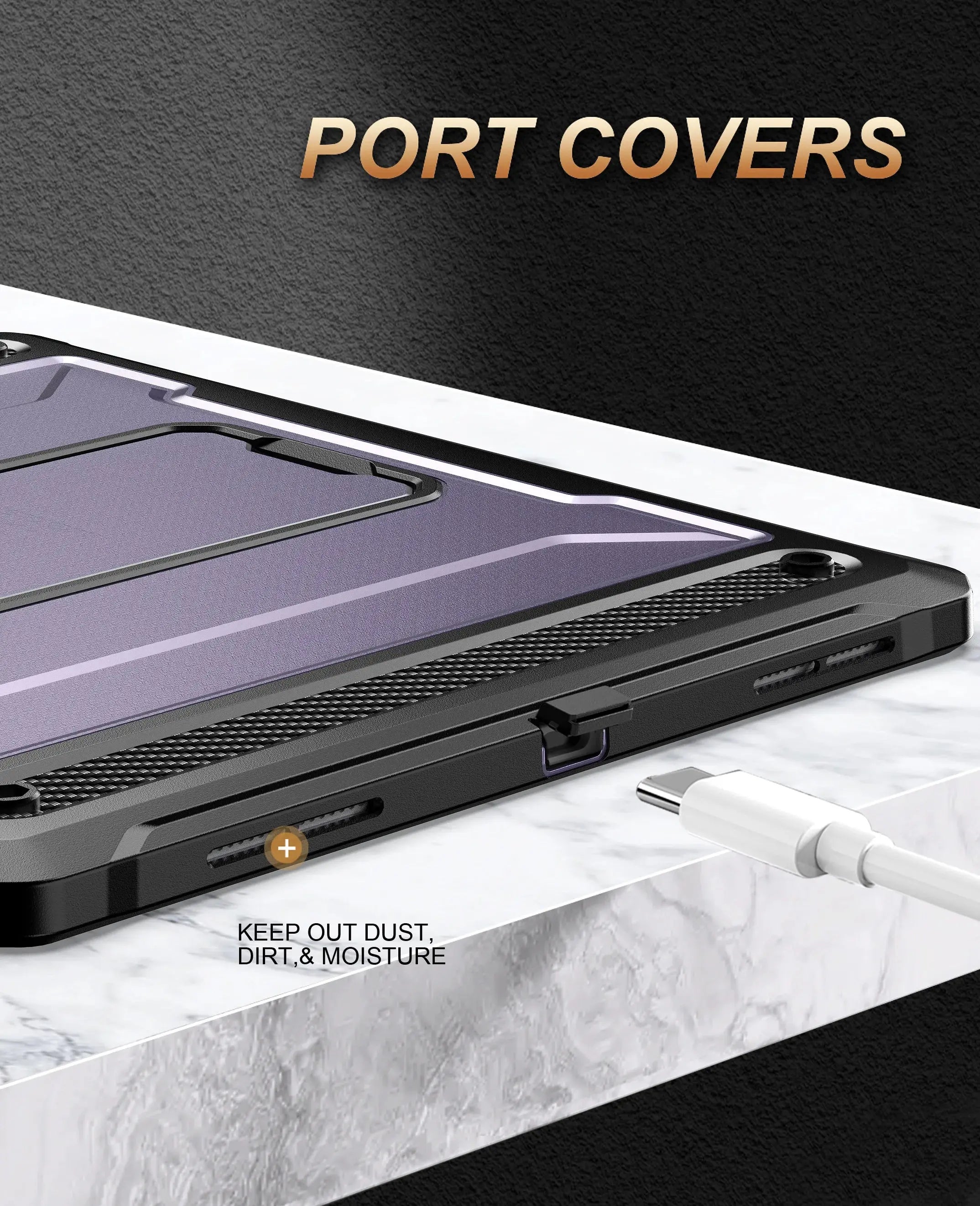 Funda de Combinación Resistente para iPad Pro 12.9 pulgadas (2018, 2020, 2021, 2022) con Soporte - La zona Apple