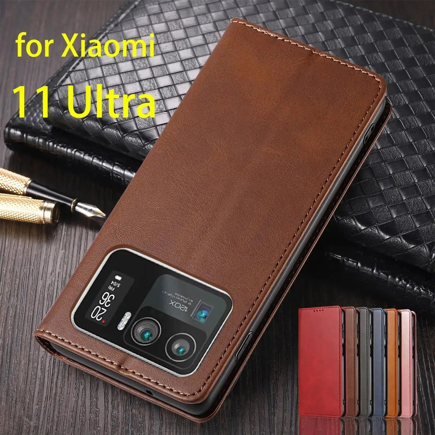 Funda de Cuero para Xiaomi Mi 11 Ultra / Xiaomi 11 Ultra - Elegancia y Funcionalidad en Uno - La zona Apple