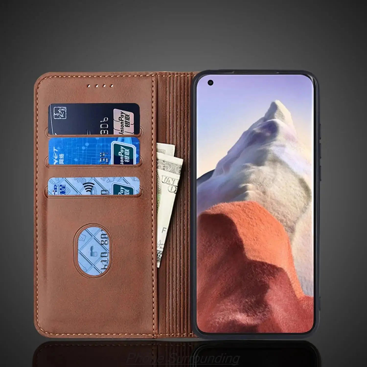 Funda de Cuero para Xiaomi Mi 11 Ultra / Xiaomi 11 Ultra - Elegancia y Funcionalidad en Uno - La zona Apple