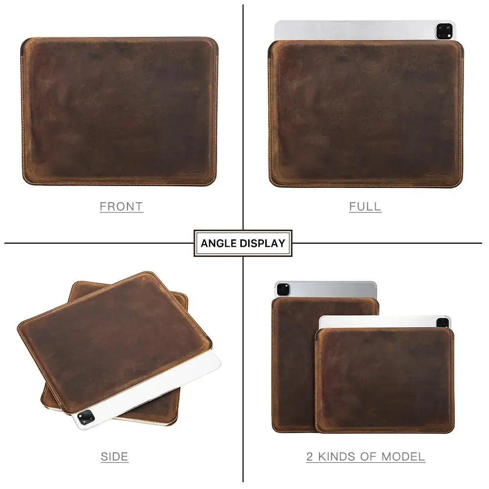 Funda de Cuero para iPad Pro 11, iPad Air 5, iPad Air 4, iPad Pro 12.9, iPad 8th, 9th, 10th Generation, iPad Mini 6/5/4/3/2/1 - Estilo Elegante y Protección Confiable - La zona Apple