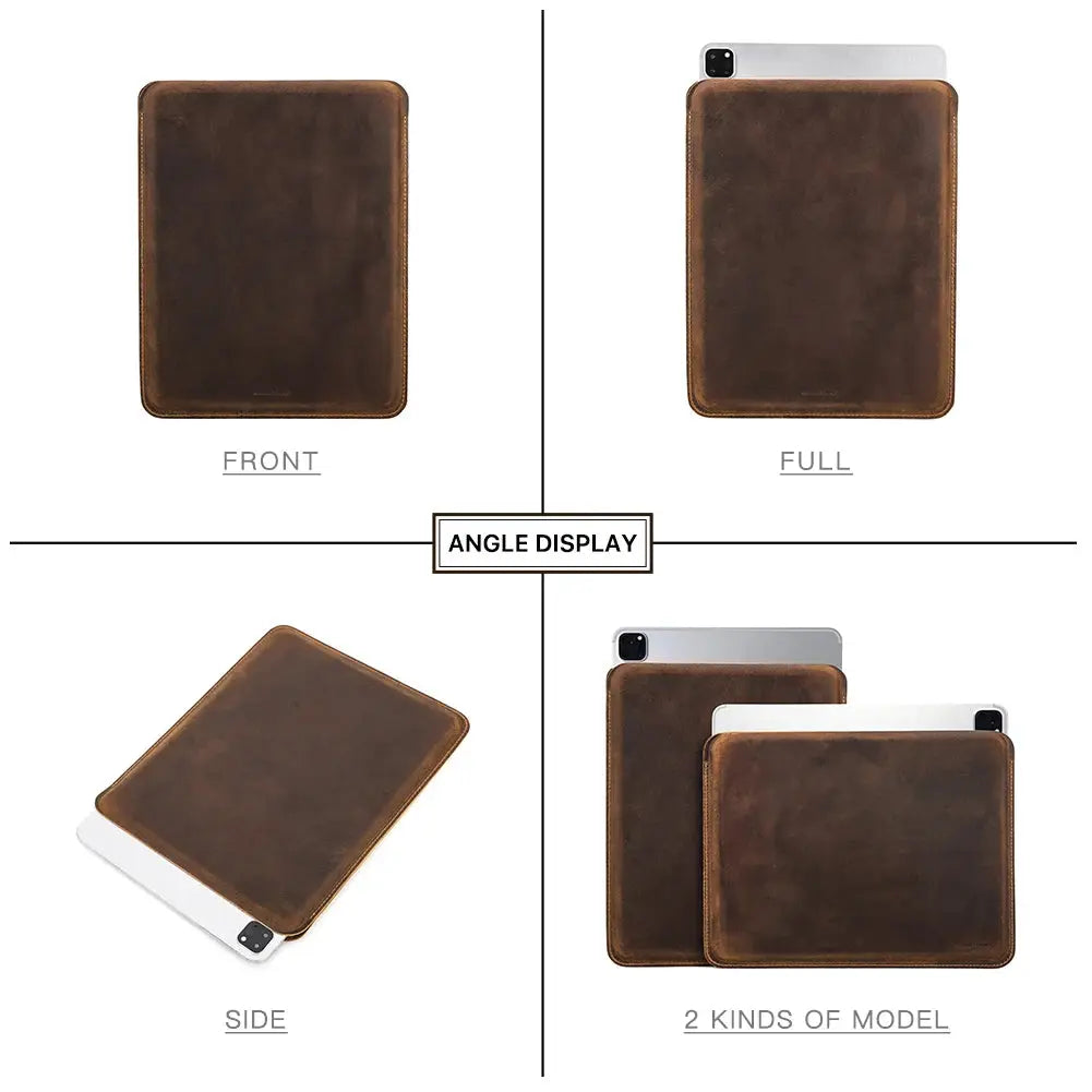 Funda de Cuero para iPad Pro 11, iPad Air 5, iPad Air 4, iPad Pro 12.9, iPad 8th, 9th, 10th Generation, iPad Mini 6/5/4/3/2/1 - Estilo Elegante y Protección Confiable - La zona Apple