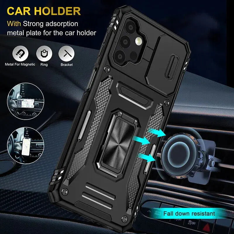 Funda ARMOR con protector de cámara deslizante para Samsung Galaxy - La zona Apple