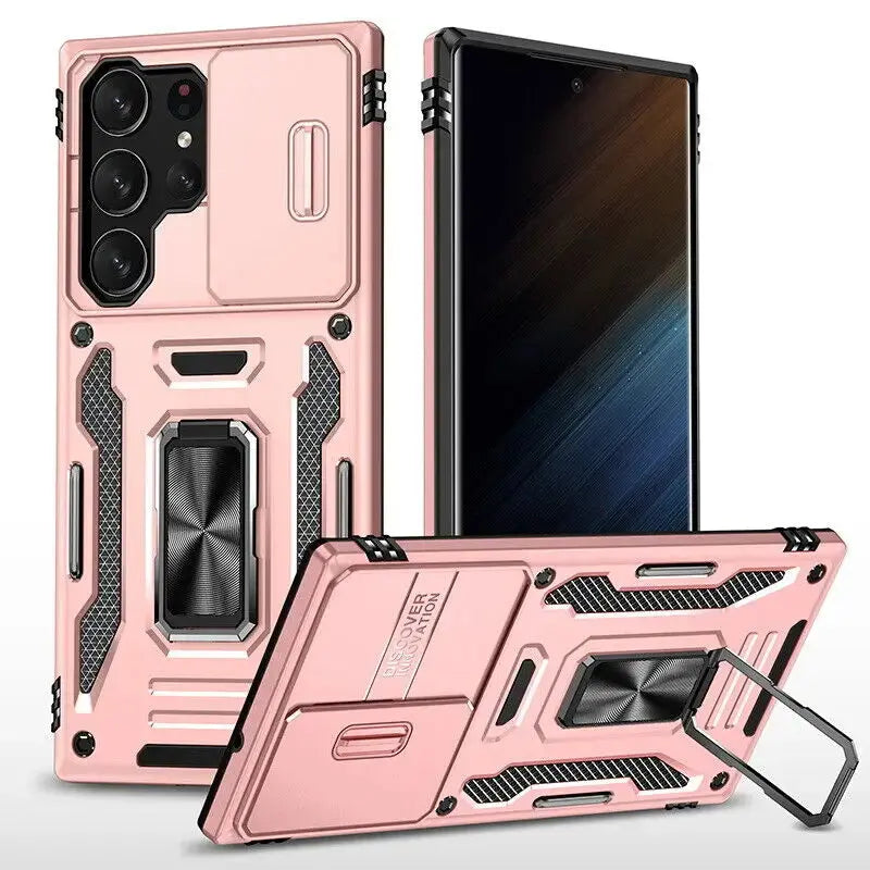 Funda ARMOR con protector de cámara deslizante para Samsung Galaxy - La zona Apple