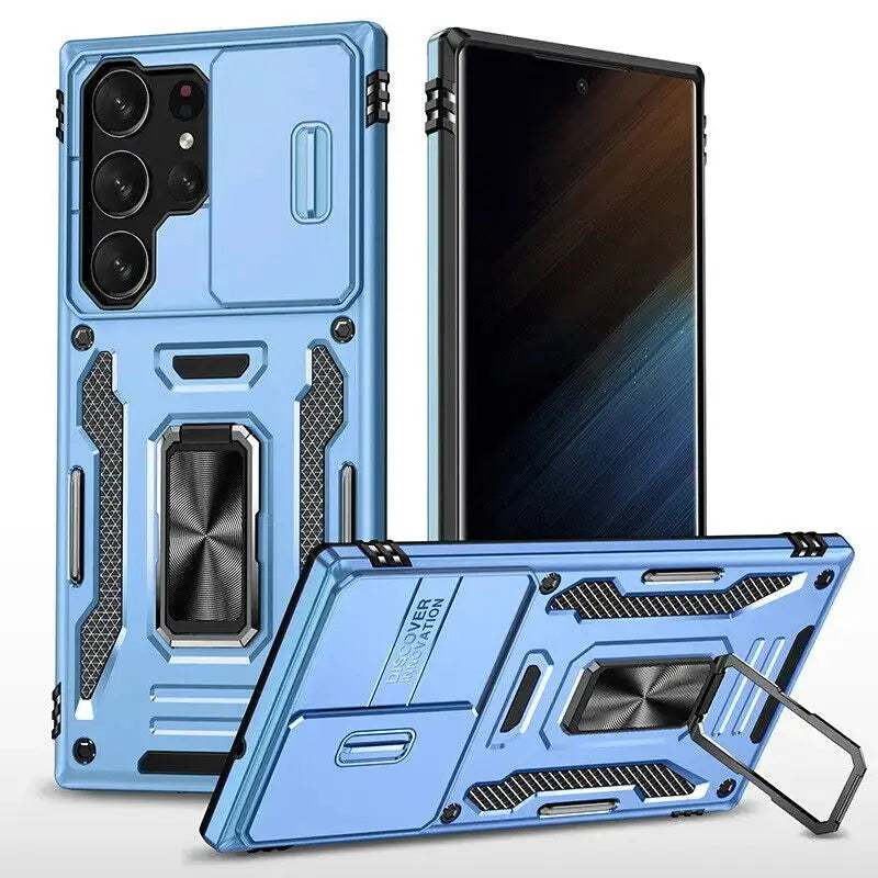 Funda ARMOR con protector de cámara deslizante para Samsung Galaxy - La zona Apple