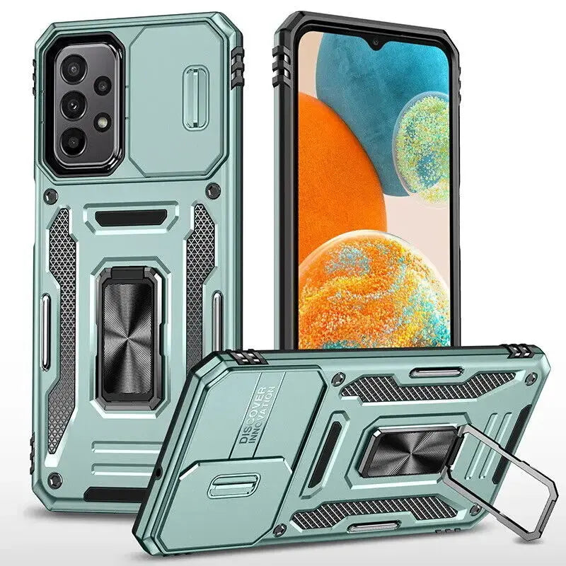 Funda ARMOR con protector de cámara deslizante para Samsung Galaxy - La zona Apple