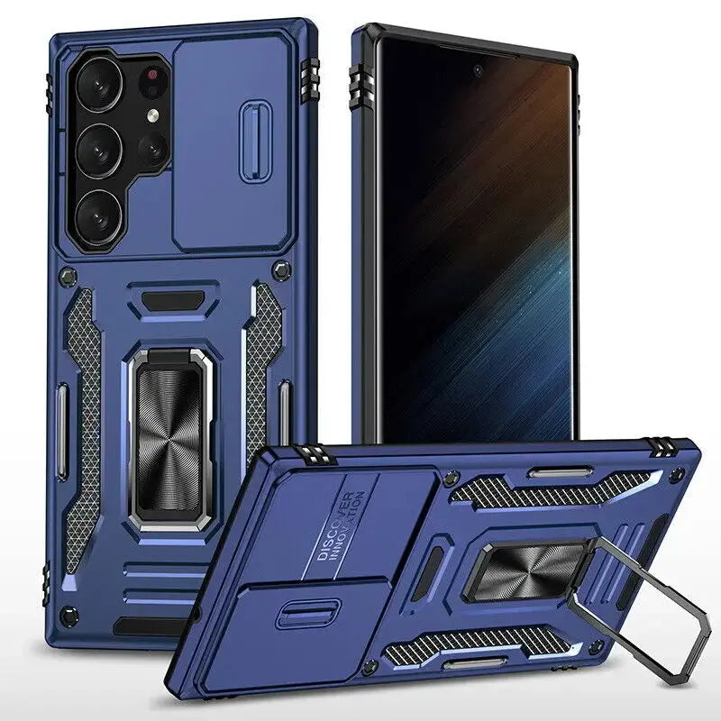 Funda ARMOR con protector de cámara deslizante para Samsung Galaxy - La zona Apple