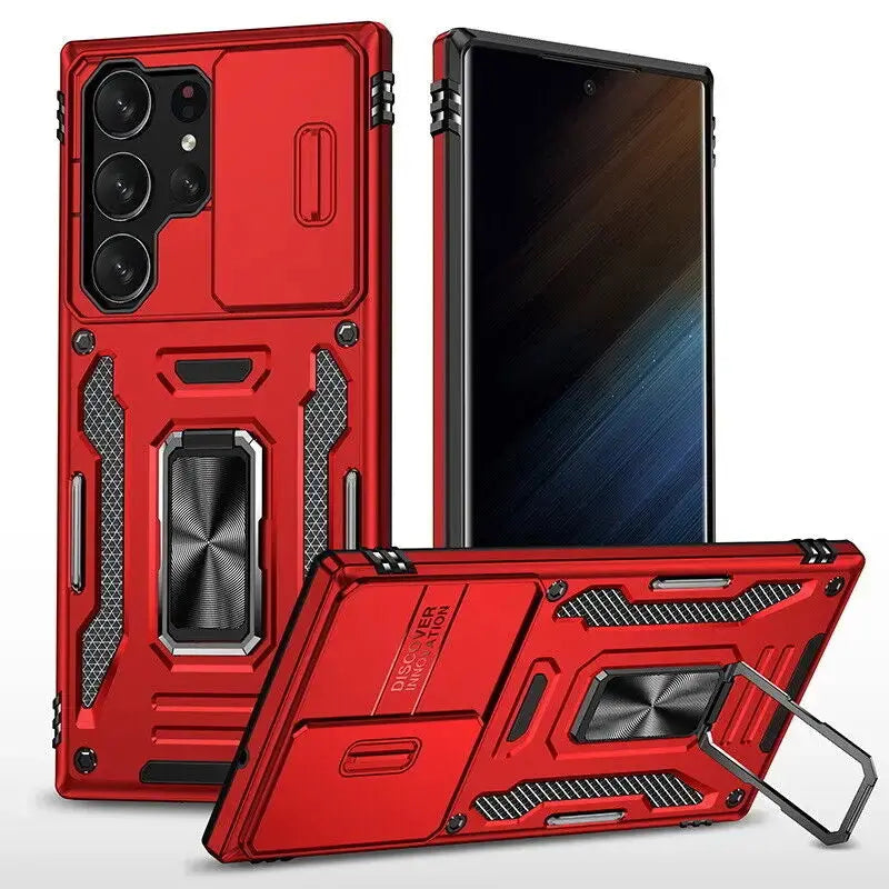 Funda ARMOR con protector de cámara deslizante para Samsung Galaxy - La zona Apple