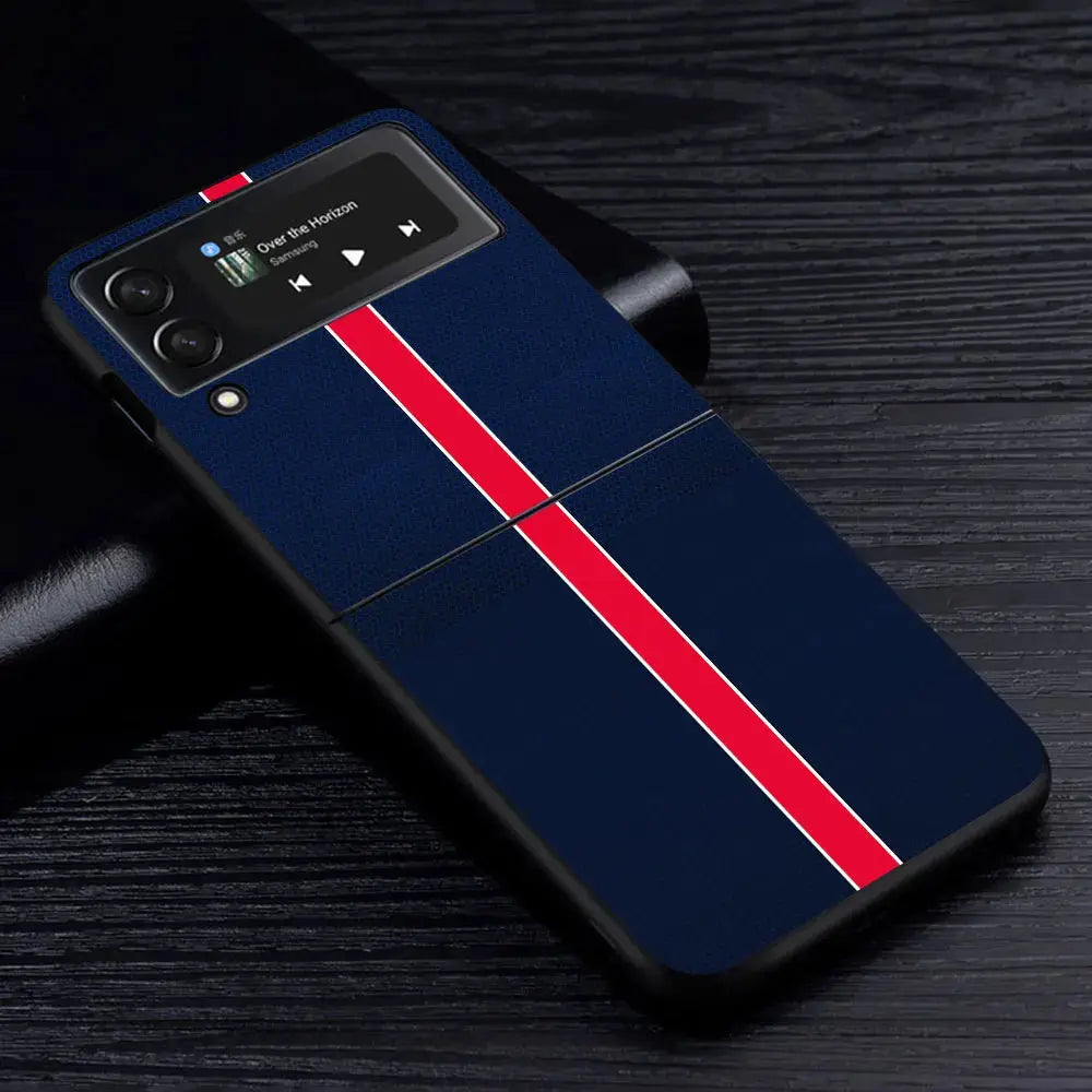 Funda de lujo para Samsung Galaxy Z Flip 3, 4, 5G, Flip4, Flip3, carcasa dura negra para teléfono PC, Zflip3, Zflip4 - La zona Apple