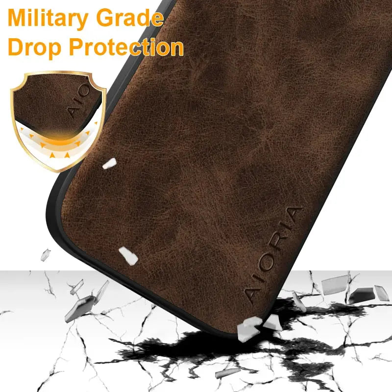 Funda de piel PU premium para IPhone 15, 14, 13 Pro Max, 15, 14 Plus, 13 Mini - La zona Apple