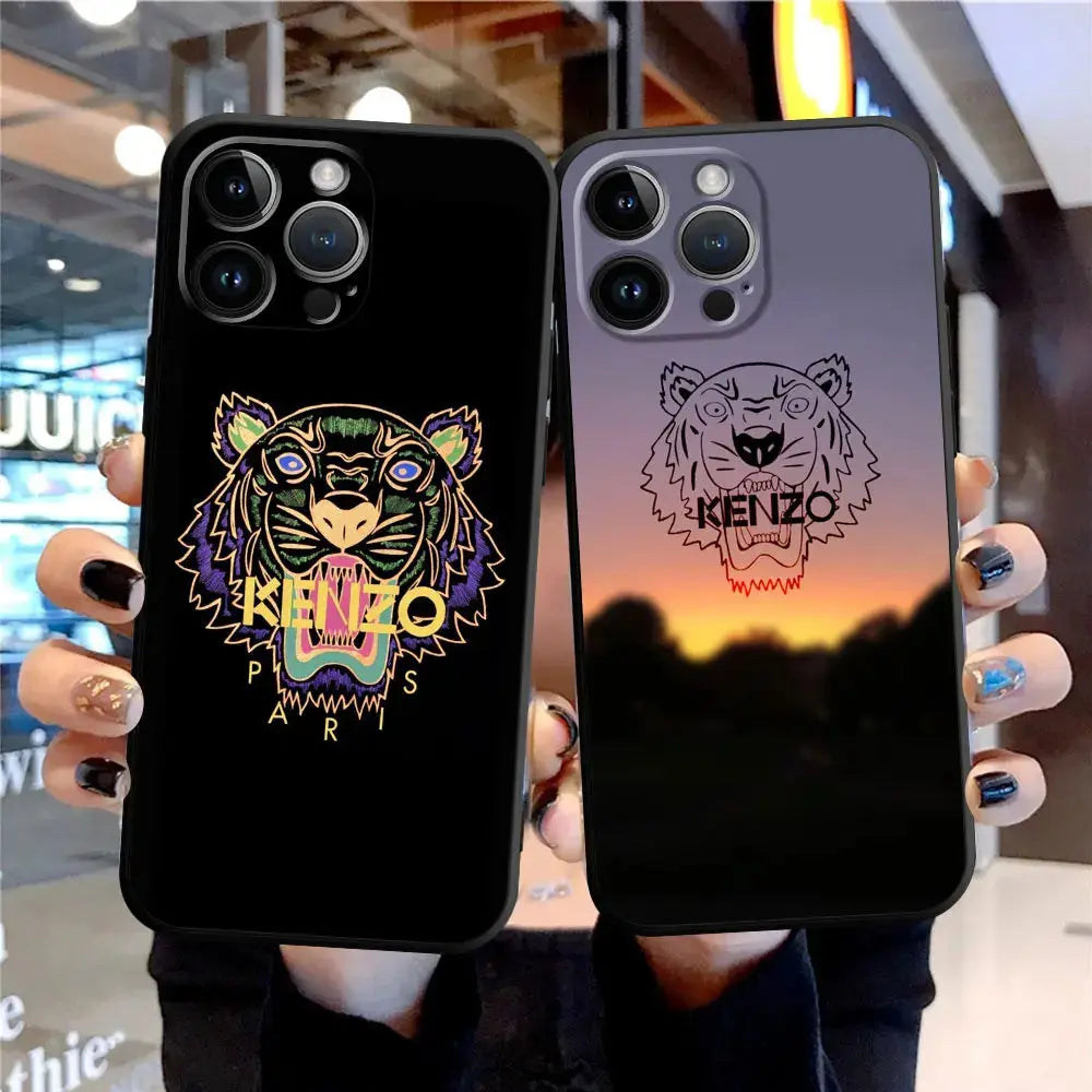 Funda de silicona suave con logotipo de tigre Ken para iPhone, carcasa para Apple, 15, 11, 14, 13 Pro Max, 7, 8 Plus, 12 Mini, SE, XS, XR, 6, 6S - La zona Apple