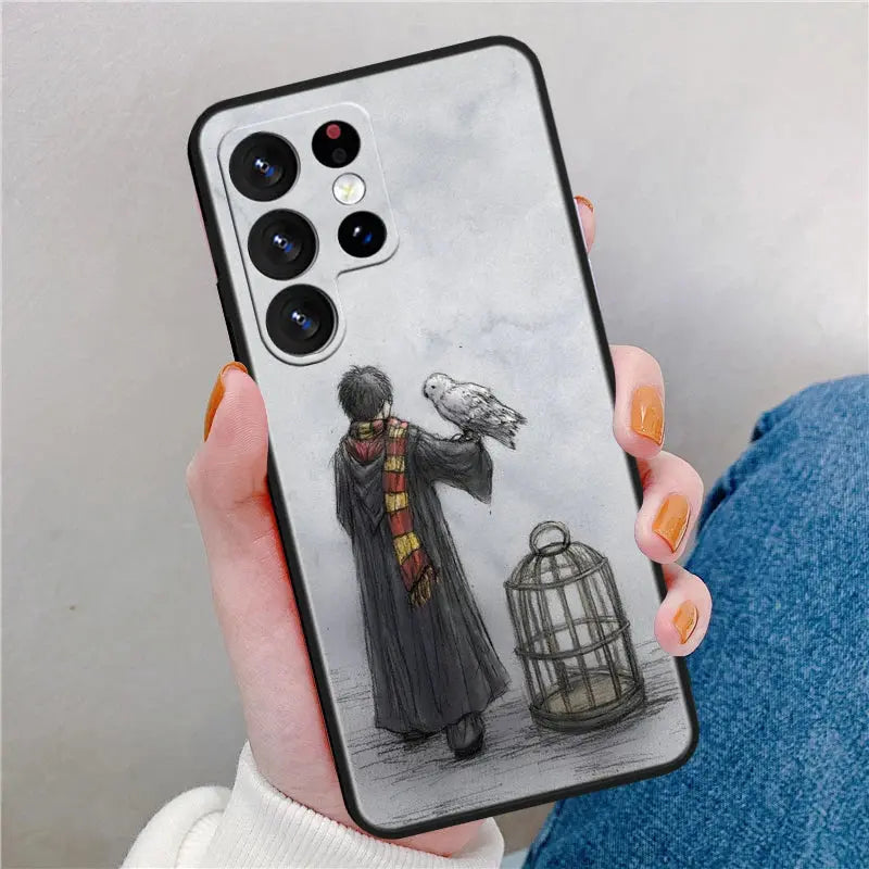 Funda "Art Cool Harry" Varita Potters para Samsung Galaxy S23, S22, S21, S20 FE, S10, S10e, S9, S8 Ultra Plus Lite - La zona Apple