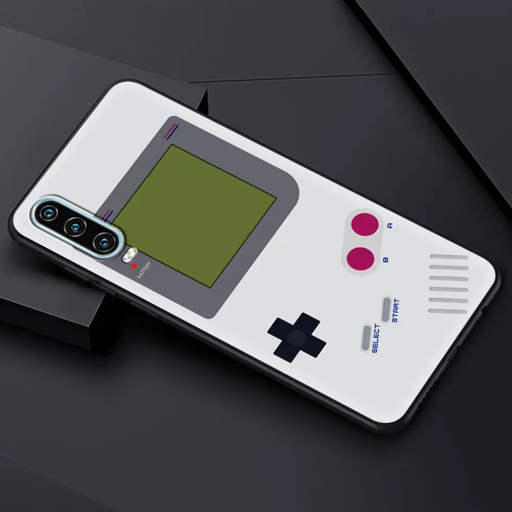 Funda de teléfono Gameboy con cámara de cinta Vintage para Huawei, P50, P40, P30 Lite E, P20 Pro, Y9, Y7, Y6, 2019 P Smart, Z, Y6p, Y7a, Y9s - La zona Apple