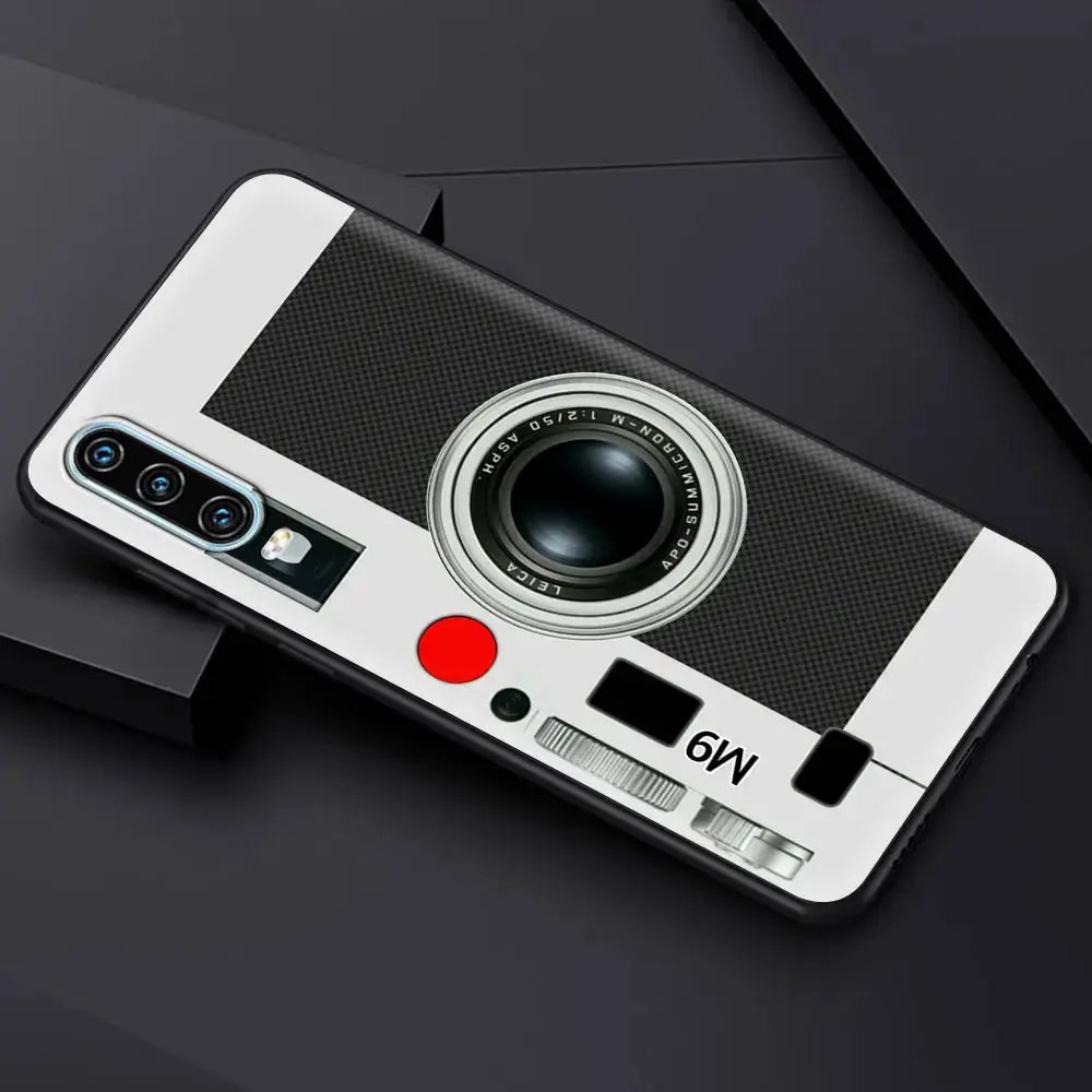 Funda de teléfono Gameboy con cámara de cinta Vintage para Huawei, P50, P40, P30 Lite E, P20 Pro, Y9, Y7, Y6, 2019 P Smart, Z, Y6p, Y7a, Y9s - La zona Apple