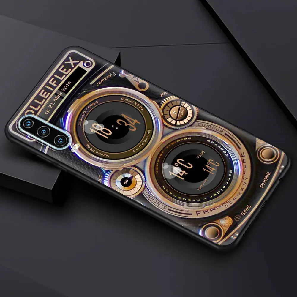 Funda de teléfono Gameboy con cámara de cinta Vintage para Huawei, P50, P40, P30 Lite E, P20 Pro, Y9, Y7, Y6, 2019 P Smart, Z, Y6p, Y7a, Y9s - La zona Apple