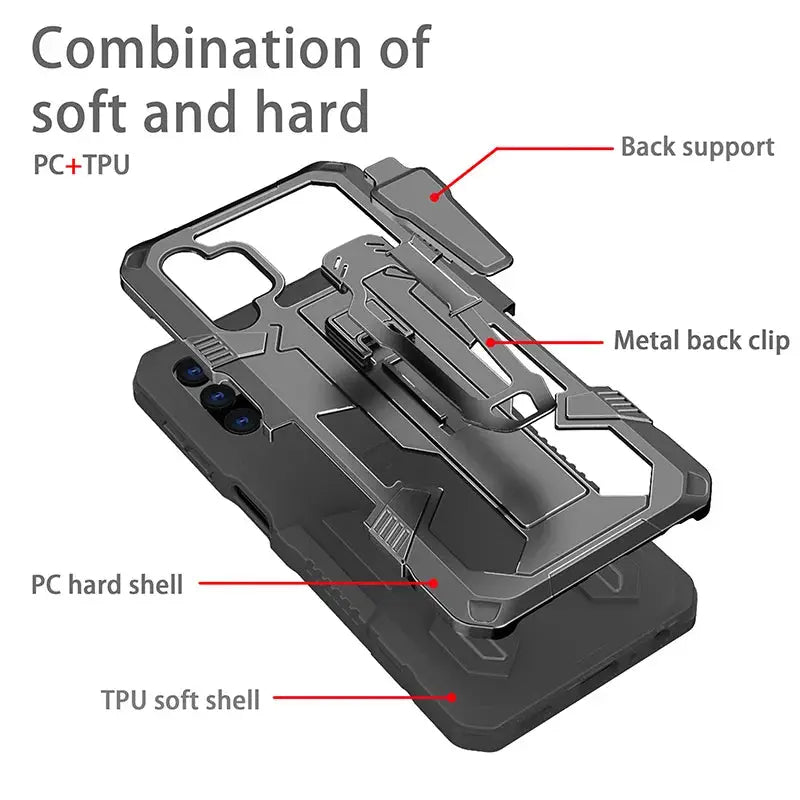 Funda ARMOR con Clip trasero Mecha para Samsung - La zona Apple