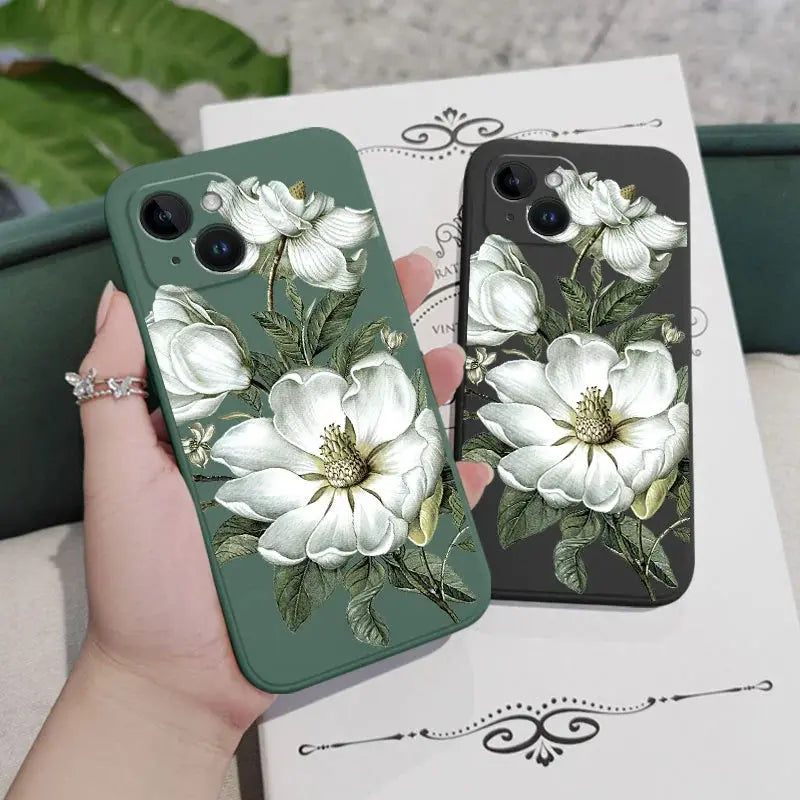 Funda Flores primavera para iPhone, 15, 14, 13, 12, 11 Pro Max, Mini, X, XR, XS, SE2020, 8, 7 Plus, 6, 6S Plus - La zona Apple