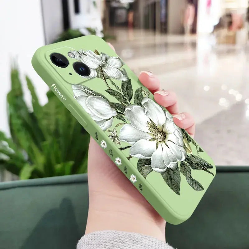 Funda Flores primavera para iPhone, 15, 14, 13, 12, 11 Pro Max, Mini, X, XR, XS, SE2020, 8, 7 Plus, 6, 6S Plus - La zona Apple