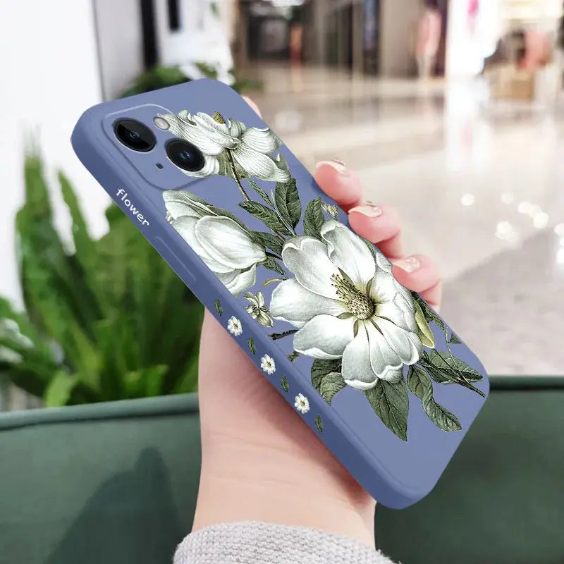 Funda Flores primavera para iPhone, 15, 14, 13, 12, 11 Pro Max, Mini, X, XR, XS, SE2020, 8, 7 Plus, 6, 6S Plus - La zona Apple