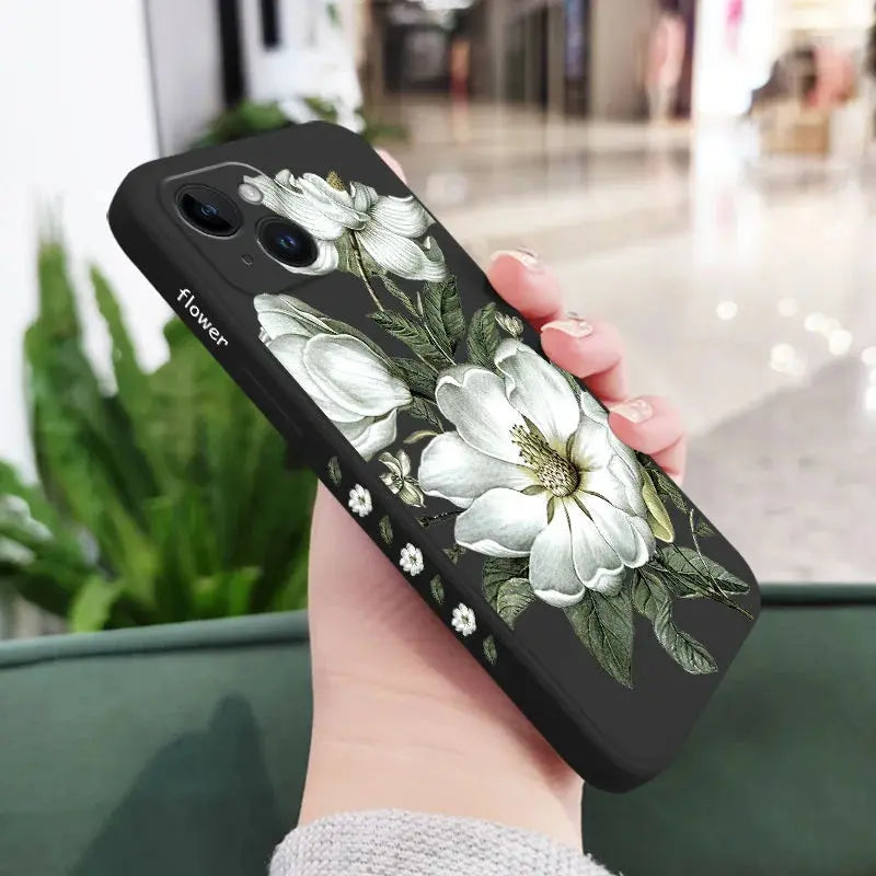 Funda Flores primavera para iPhone, 15, 14, 13, 12, 11 Pro Max, Mini, X, XR, XS, SE2020, 8, 7 Plus, 6, 6S Plus - La zona Apple