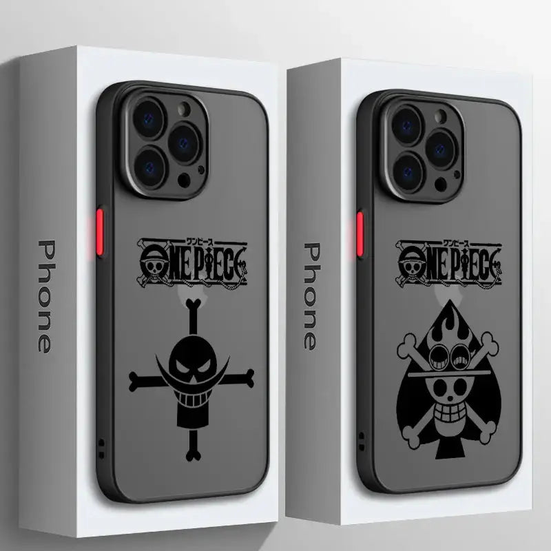Funda de teléfono con logotipo de Anime para Apple iPhone, carcasa translúcida esmerilada mate para iPhone 14, 13, 12, 11, XS Mini Pro Max, 8, 7, XR, X alidrosip