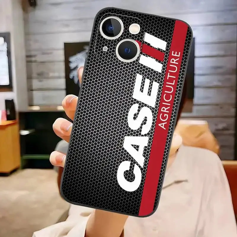 Funda con Logotipo de Tractor IH, carcasa trasera a prueba de golpes para IPhone 11 14 13 Pro Max 12 Mini Xs X Xr 7 8 6 6s Plus Se 2020 - La zona Apple