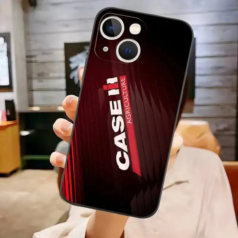 Funda con Logotipo de Tractor IH, carcasa trasera a prueba de golpes para IPhone 11 14 13 Pro Max 12 Mini Xs X Xr 7 8 6 6s Plus Se 2020 - La zona Apple