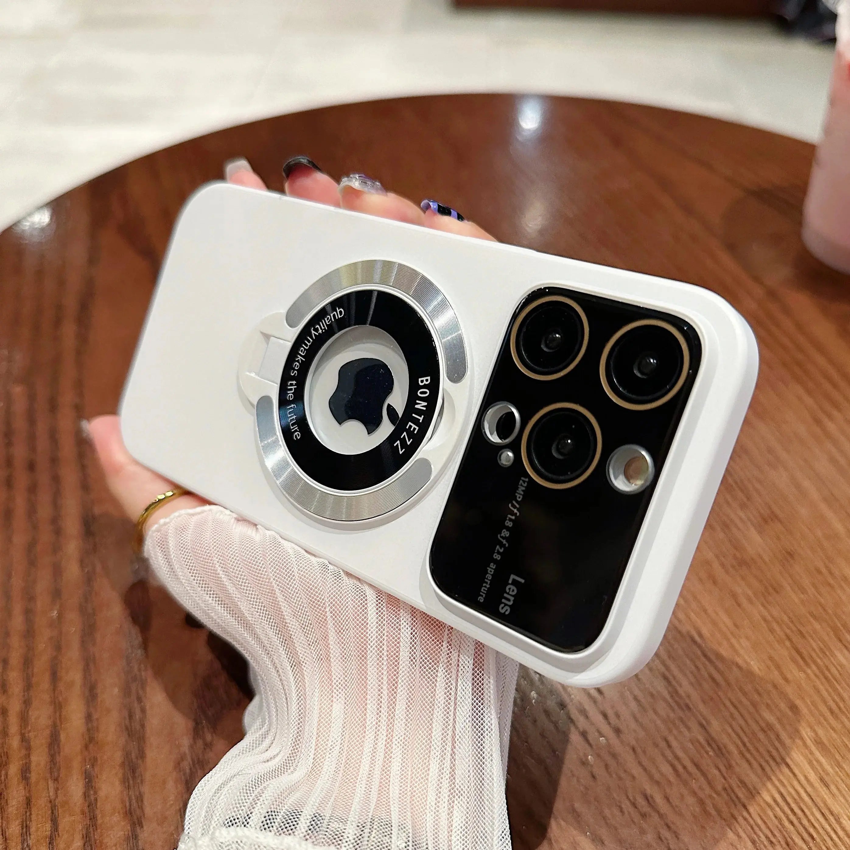 Funda Magsafe con protector de camara y soporte para IPhone 15,14,13,12,11 - La zona Apple