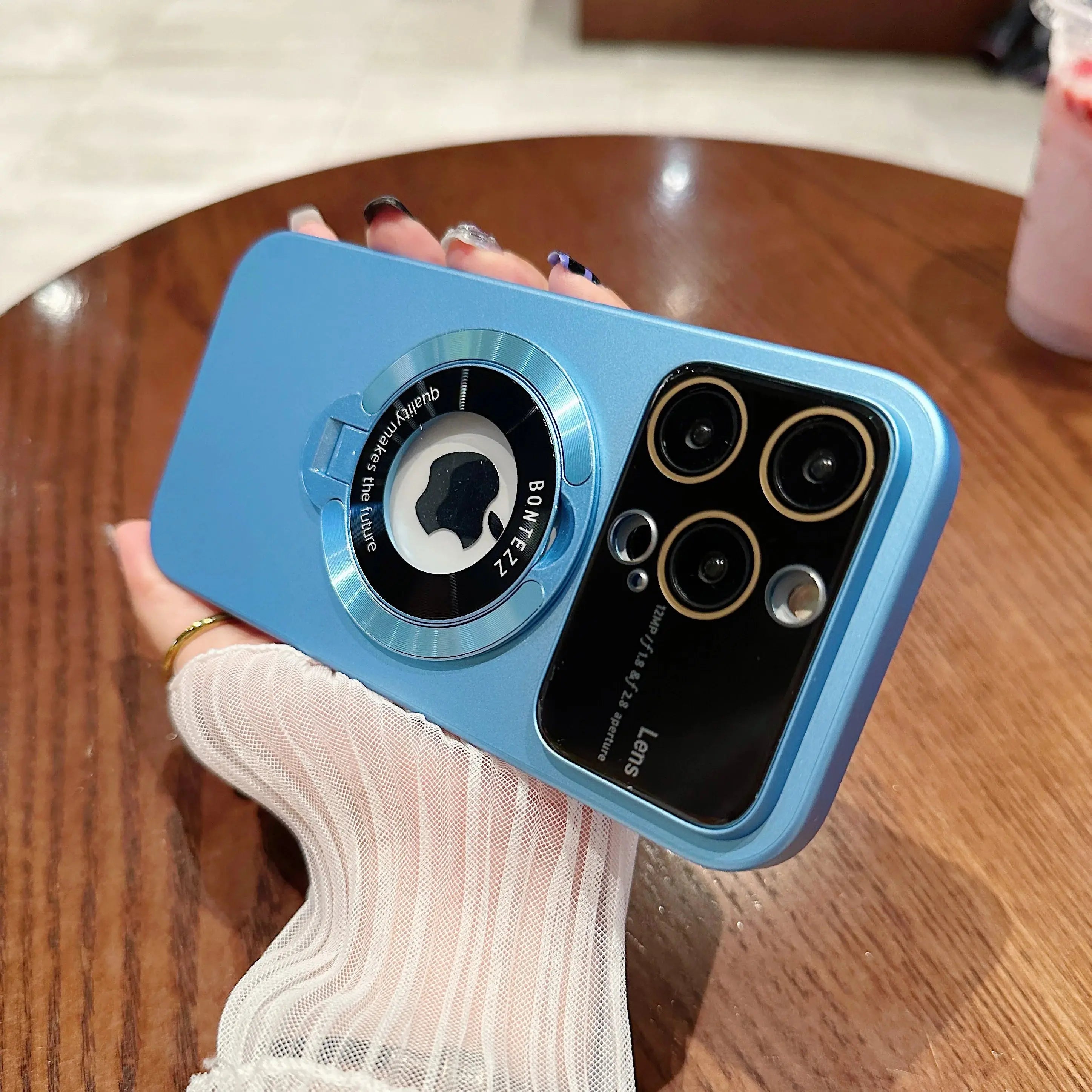 Funda Magsafe con protector de camara y soporte para IPhone 15,14,13,12,11 - La zona Apple