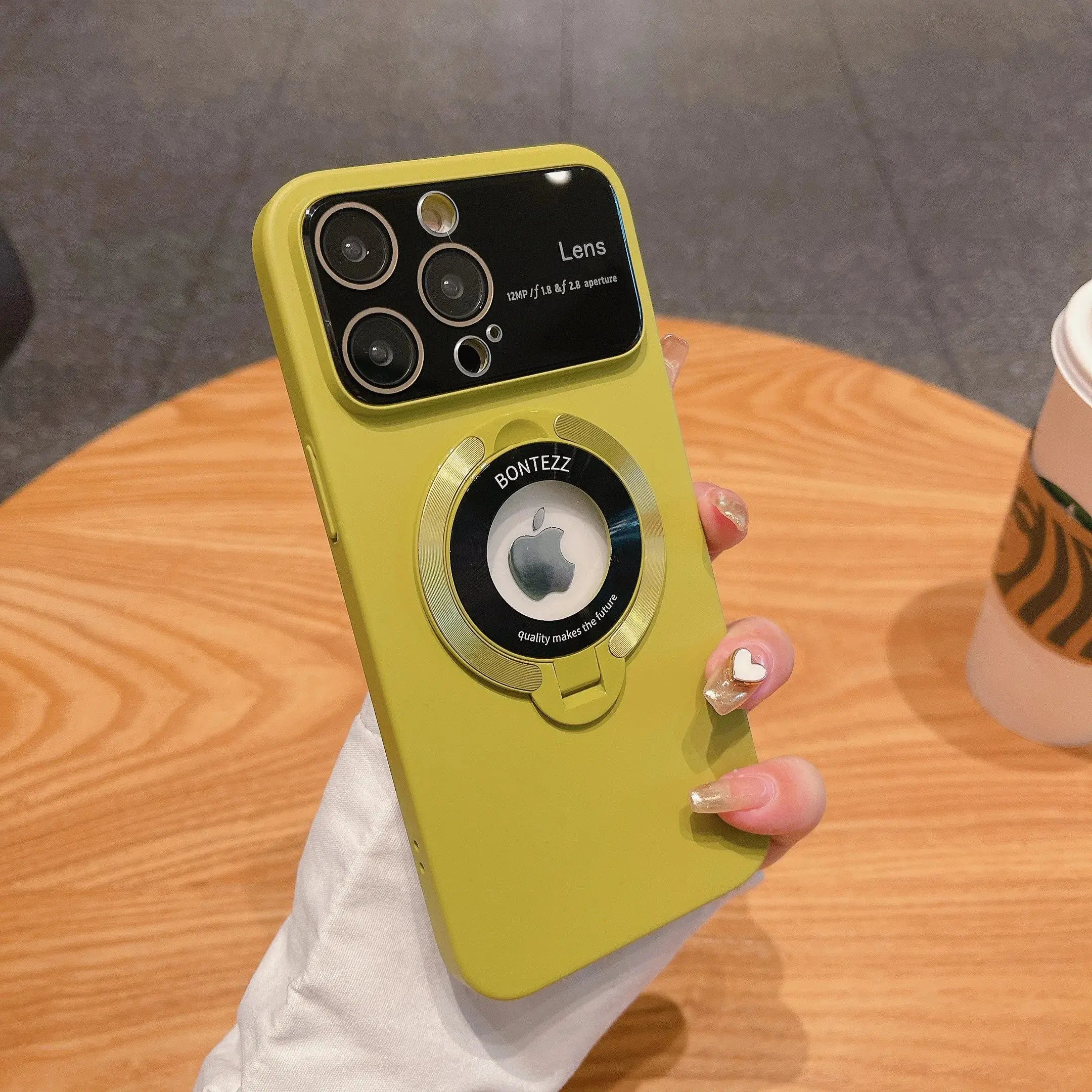 Funda Magsafe con protector de camara y soporte para IPhone 15,14,13,12,11 - La zona Apple