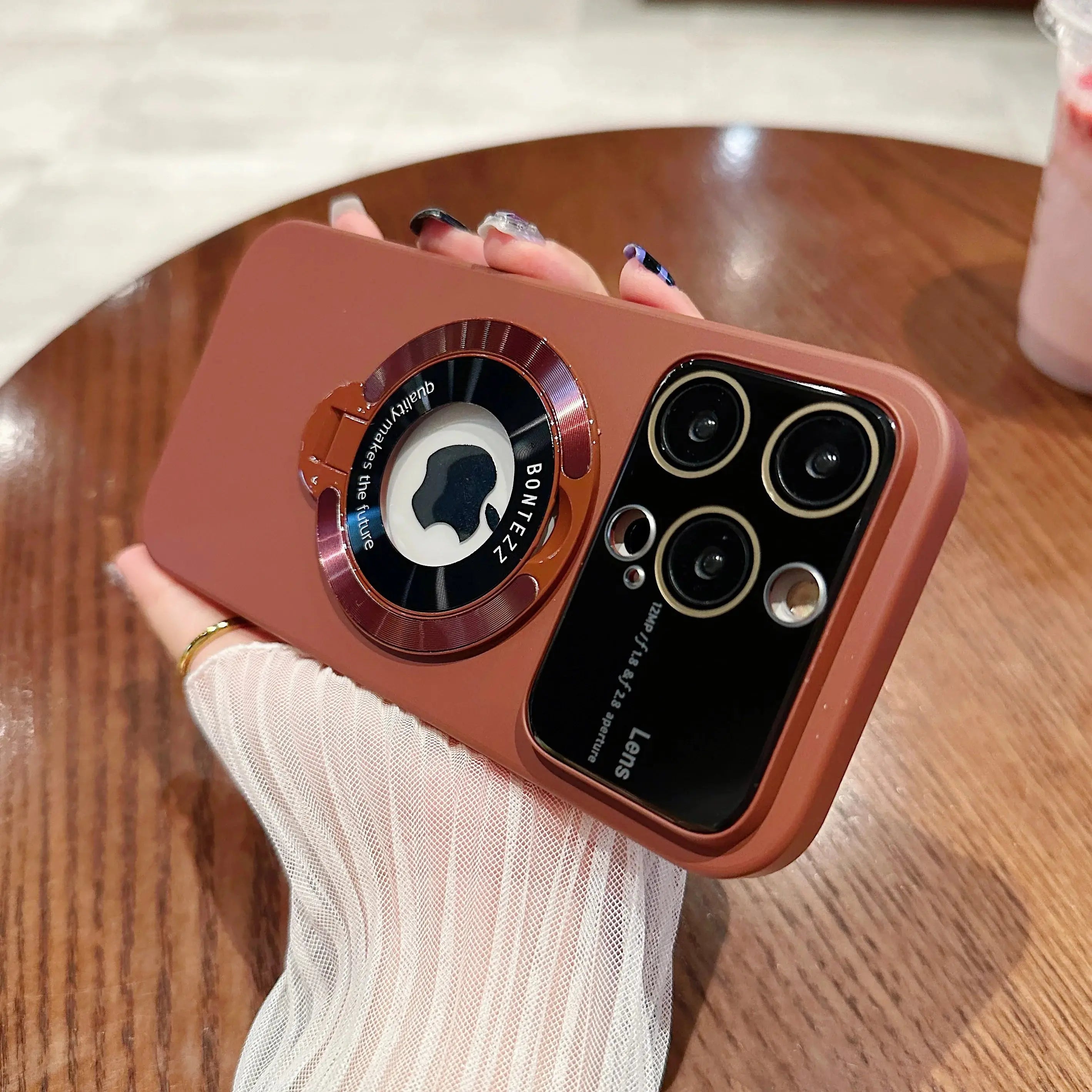 Funda Magsafe con protector de camara y soporte para IPhone 15,14,13,12,11 - La zona Apple