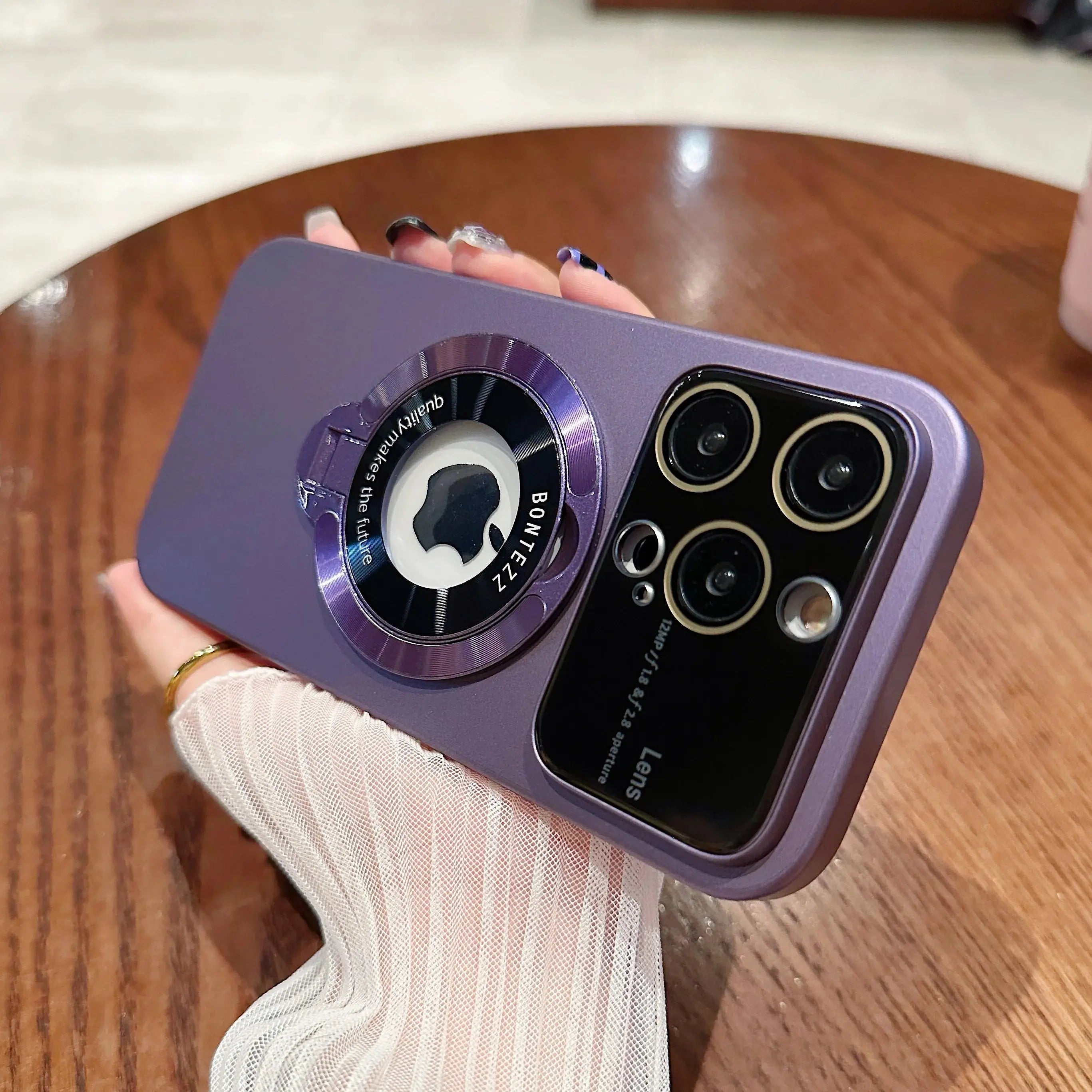 Funda Magsafe con protector de camara y soporte para IPhone 15,14,13,12,11 - La zona Apple