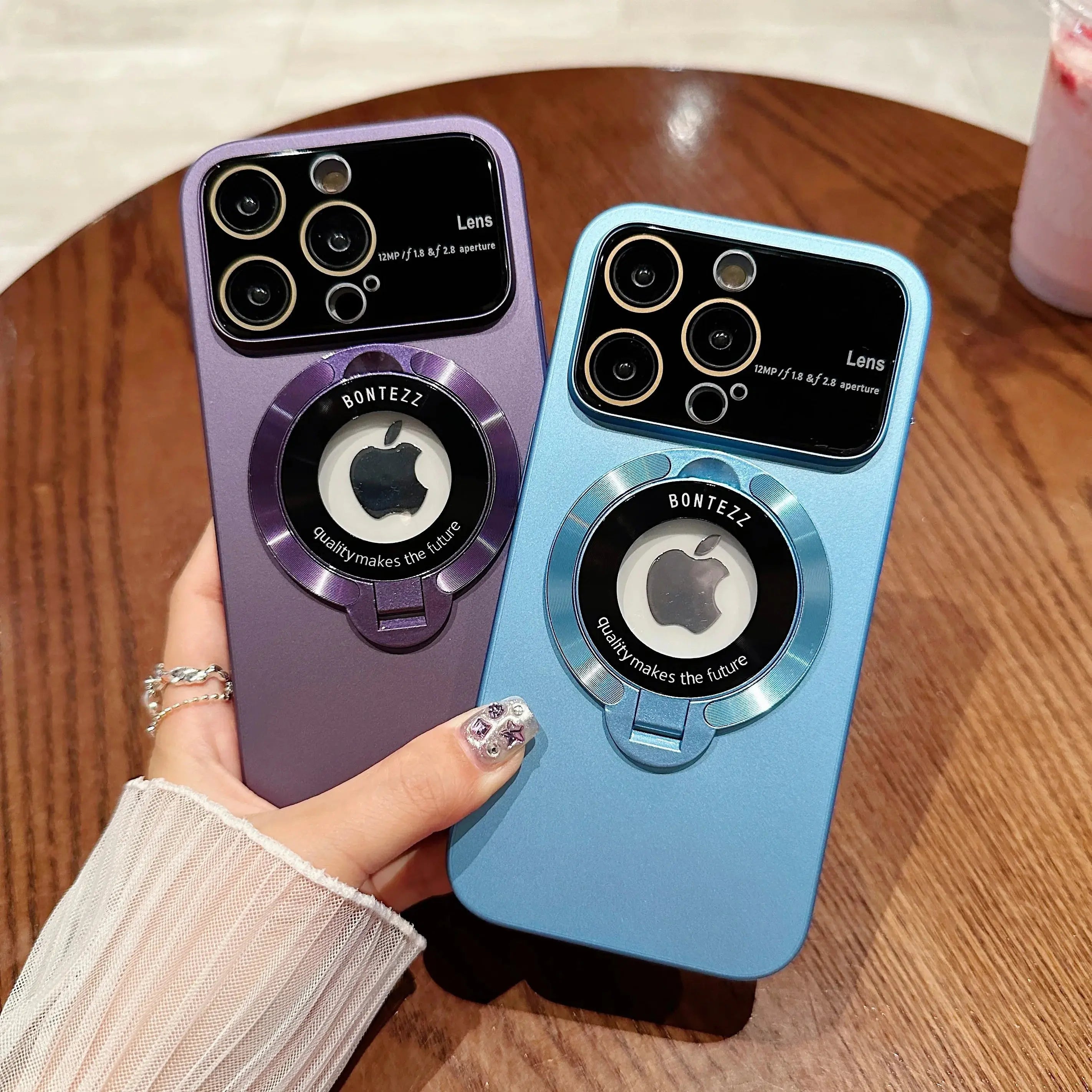 Funda Magsafe con protector de camara y soporte para IPhone 15,14,13,12,11 - La zona Apple