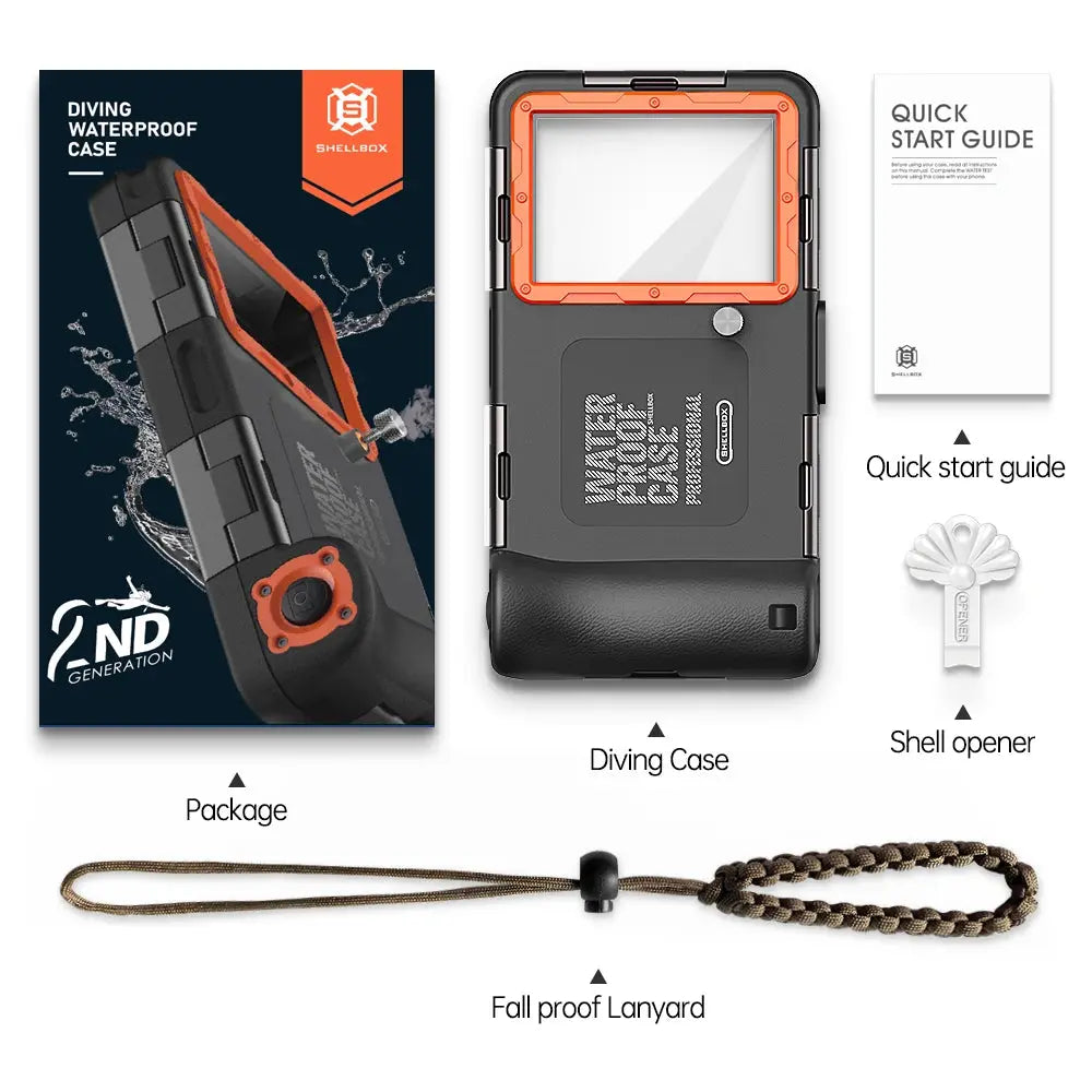 Funda de teléfono de buceo profesional, 15M, para iPhone 15, 14, 13, 12 Pro Max, Samsung S22, S23 Ultra etc - La zona Apple