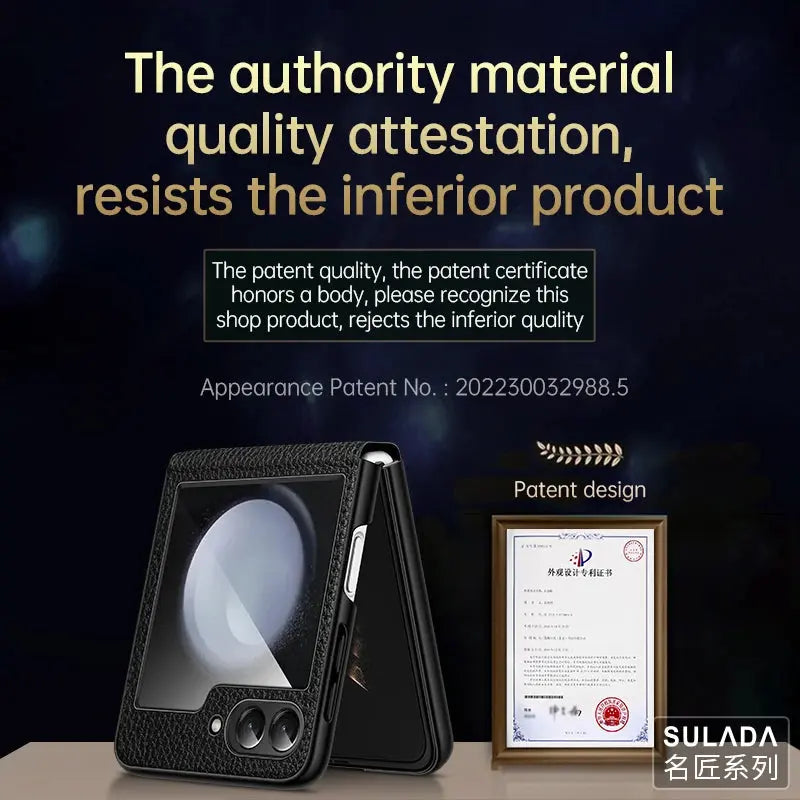 Funda de teléfono de cuero PU con soporte para Samsung Galaxy Z Flip 5, 4, 3, Flip5, Flip4, Flip3, 5G, carcasa de plástico a dura prueba de golpes - La zona Apple