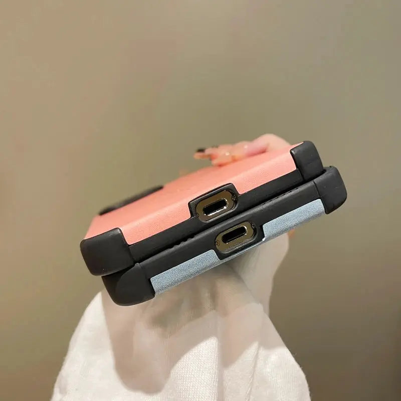 Funda de teléfono de cuero suave para iphone, carcasa trasera de lujo para iphone 15 14 13 12 7 Plus X XS XR MAX 11 Pro SE High street - La zona Apple