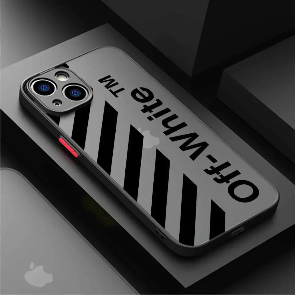 Funda de teléfono de marca deportiva, cubierta mate a prueba de golpes para Apple iPhone 14 Pro Max 13 15 Plus 12 Mini 11 Pro XR 8 SE 7 6S XS MAX - La zona Apple