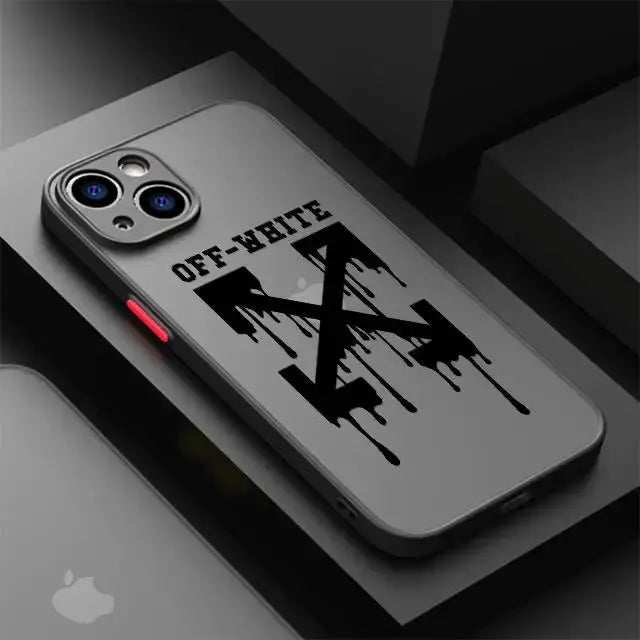 Funda de teléfono de marca deportiva, cubierta mate a prueba de golpes para Apple iPhone 14 Pro Max 13 15 Plus 12 Mini 11 Pro XR 8 SE 7 6S XS MAX - La zona Apple