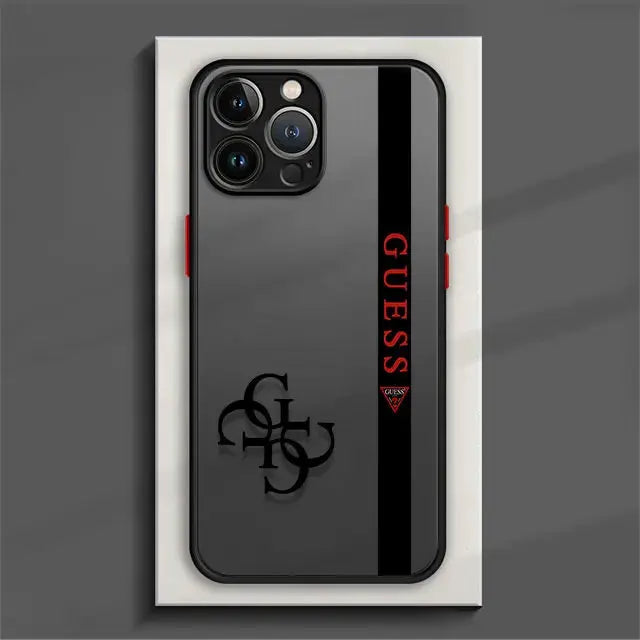 Funda de Teléfono Mate para Xiaomi Redmi Note 12, 11 Pro, 11T, 9S, 10, 8, 7, 9A, 9C, K40: Protección y Estilo con Marca de Moda G-UESS - La zona Apple