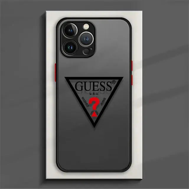 Funda de Teléfono Mate para Xiaomi Redmi Note 12, 11 Pro, 11T, 9S, 10, 8, 7, 9A, 9C, K40: Protección y Estilo con Marca de Moda G-UESS - La zona Apple