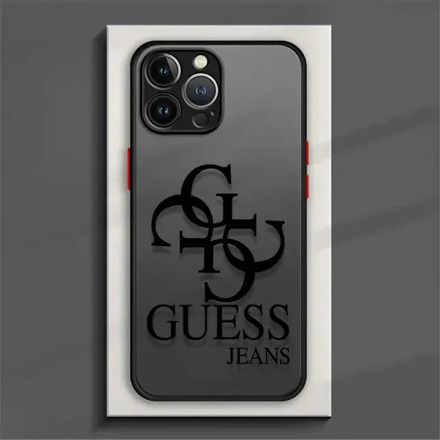 Funda de Teléfono Mate para Xiaomi Redmi Note 12, 11 Pro, 11T, 9S, 10, 8, 7, 9A, 9C, K40: Protección y Estilo con Marca de Moda G-UESS - La zona Apple